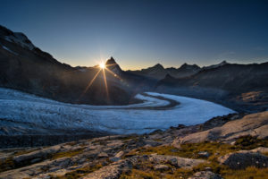 D15 P Západ slunce za Matterhornem